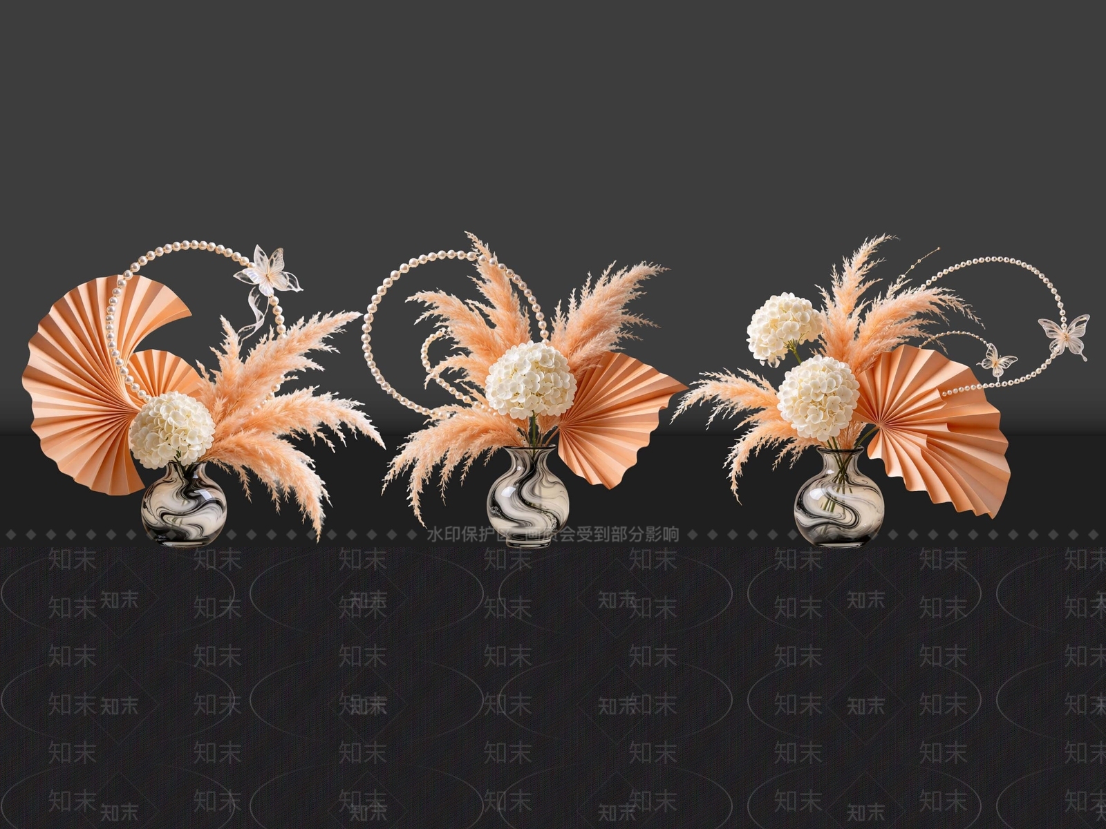 轻奢花境SU模型下载【ID:1234718806】
