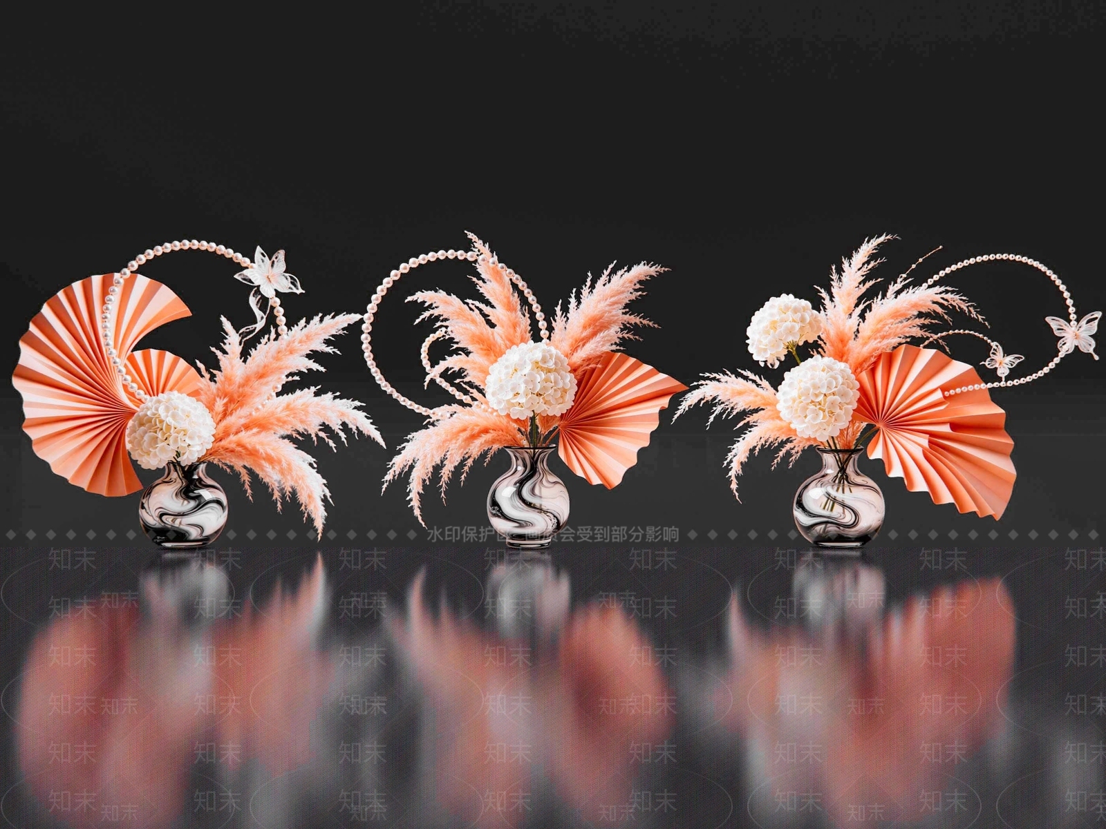 轻奢花境SU模型下载【ID:1234718806】