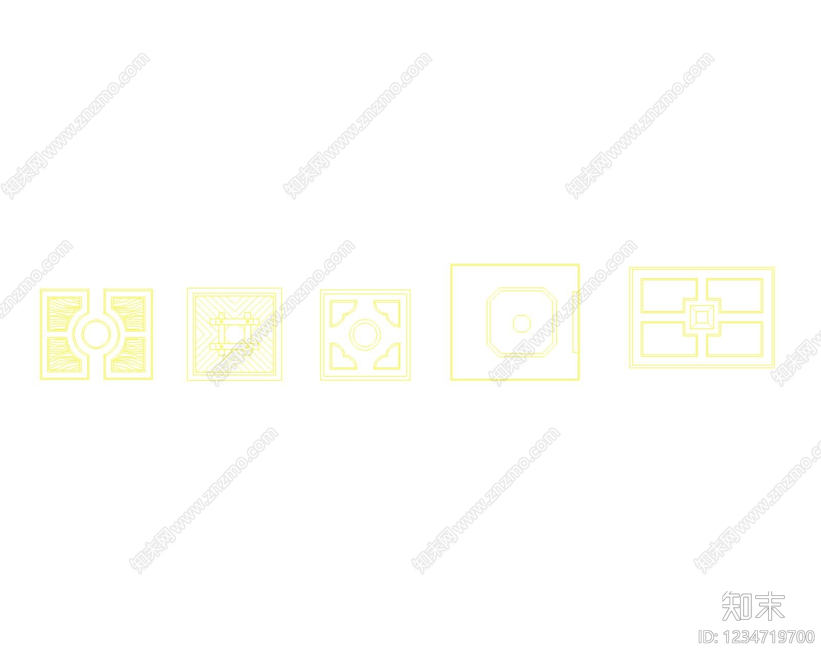 灯具图库cad施工图下载【ID:1234719700】