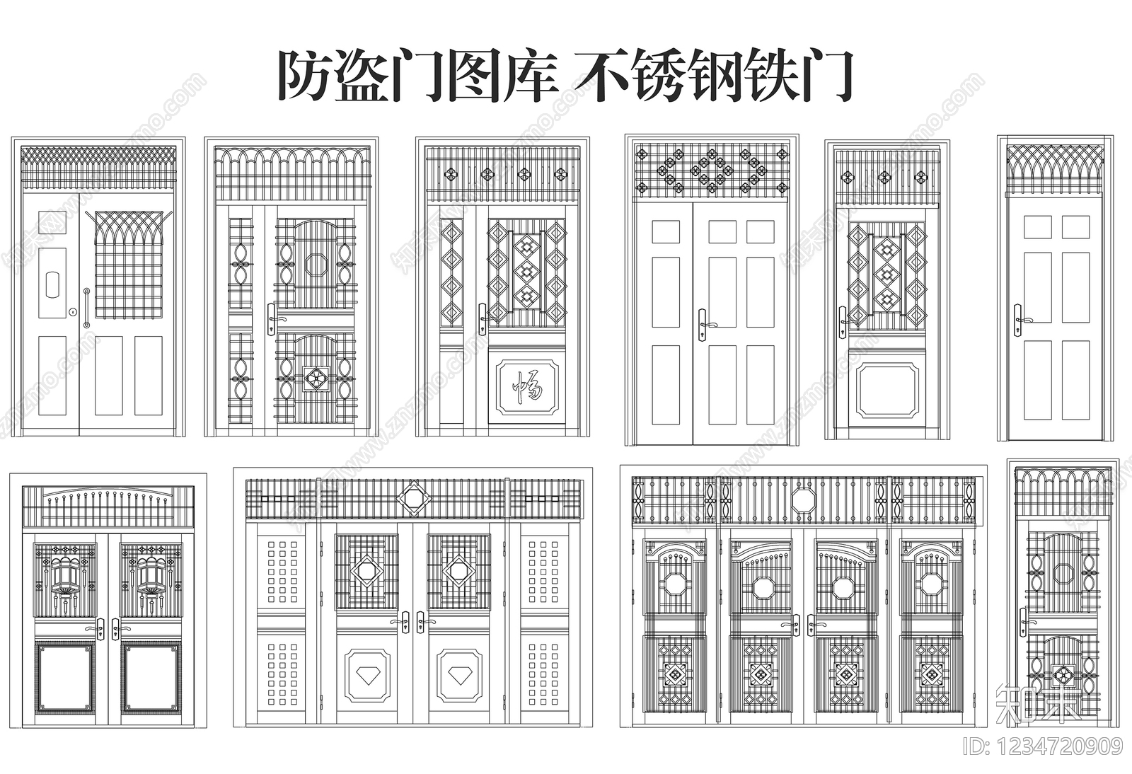 门CAD图纸