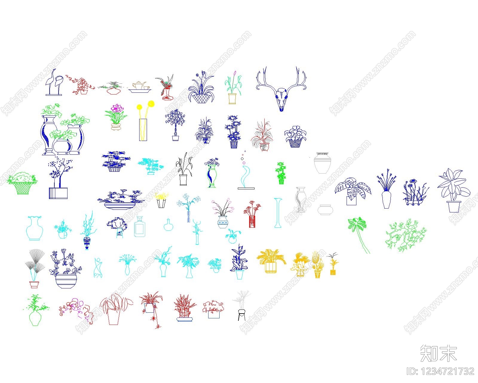 绿植CAD图纸