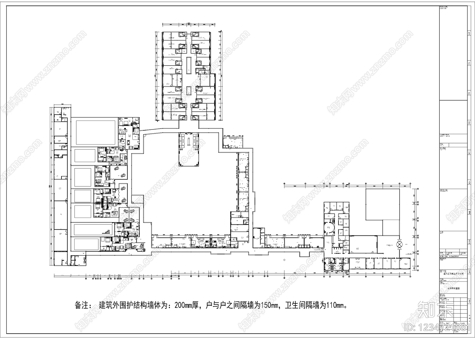 月子中心cad施工图下载【ID:1234721881】