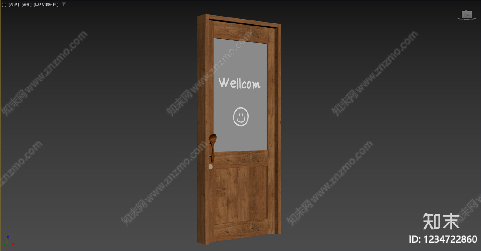 复古单开门3D模型下载【ID:1234722860】