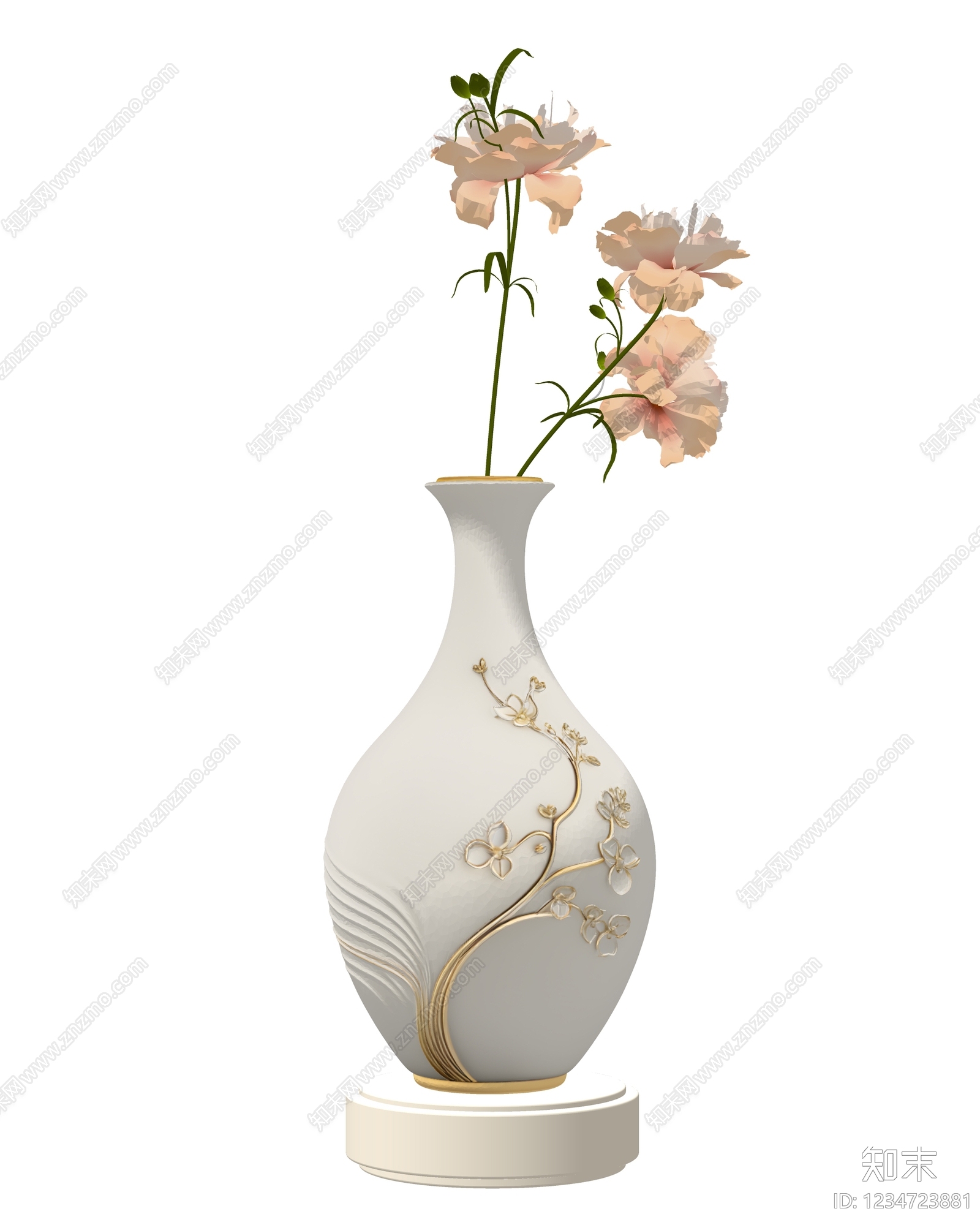 新中式花瓶SU模型下载【ID:1234723881】