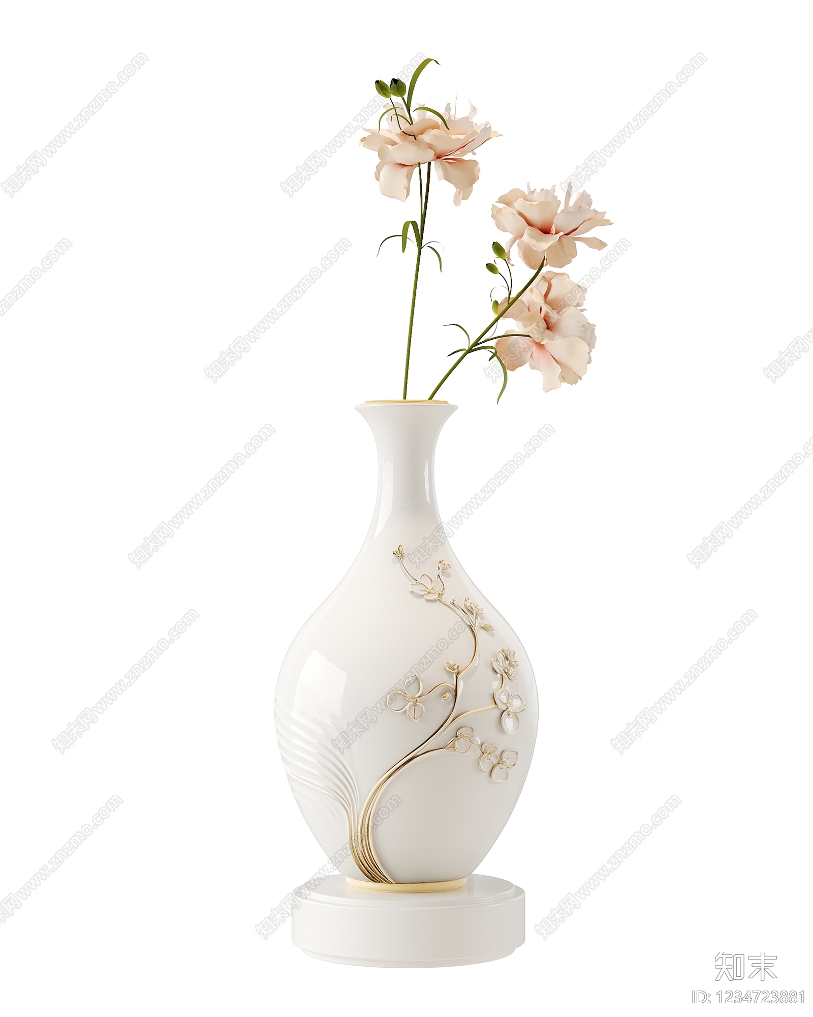 新中式花瓶SU模型下载【ID:1234723881】