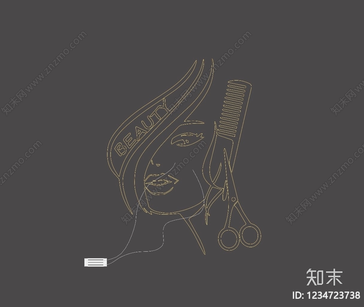 赛博朋克风艺术装置SU模型下载【ID:1234723738】