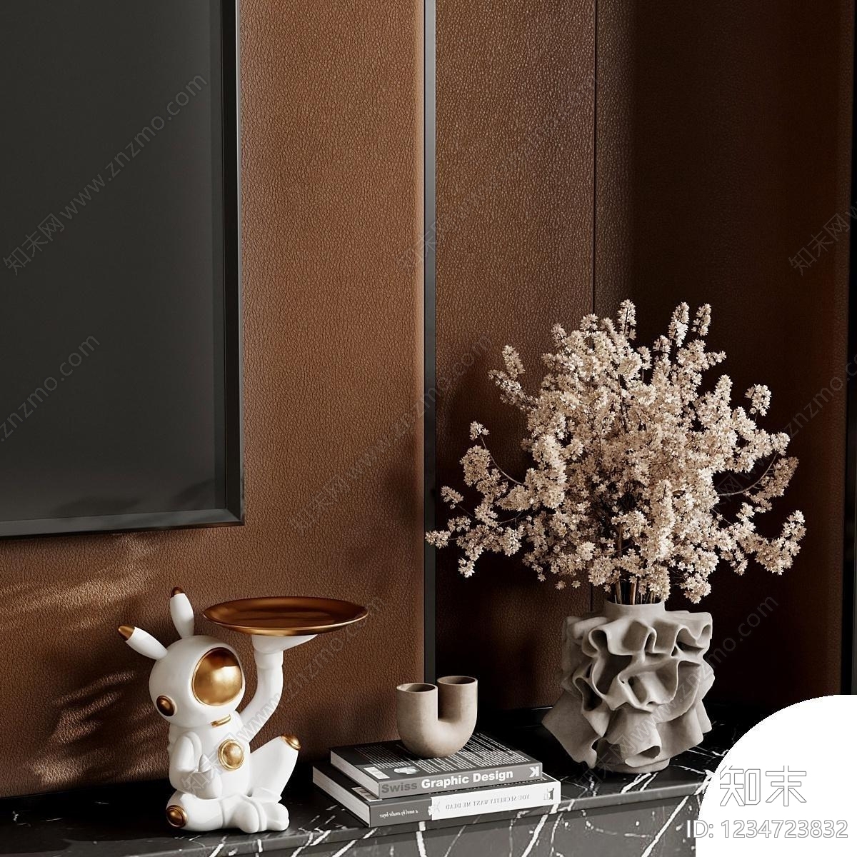 轻奢电视背景墙3D模型下载【ID:1234723832】