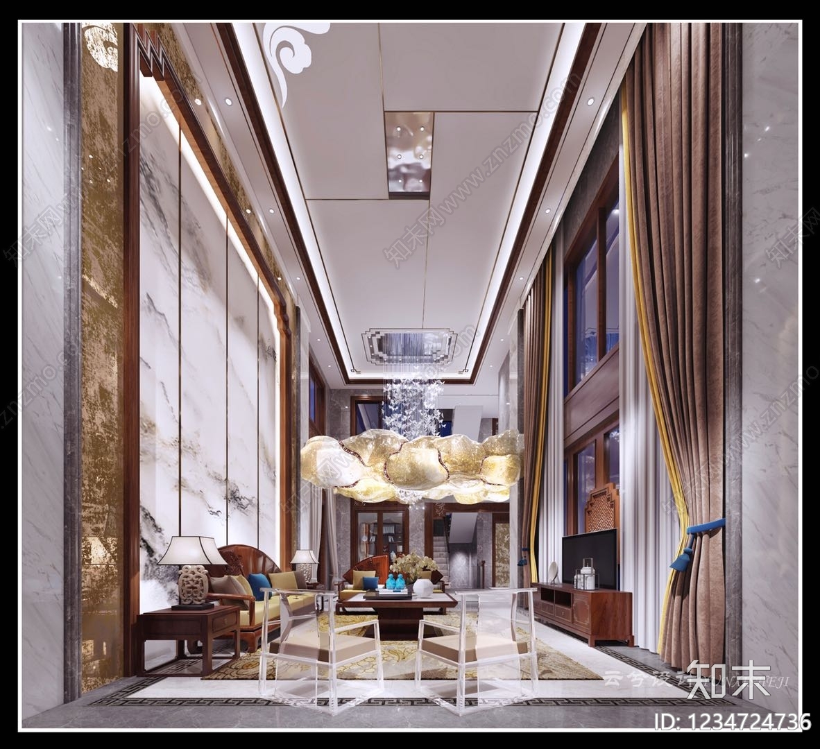 别墅cad施工图下载【ID:1234724736】