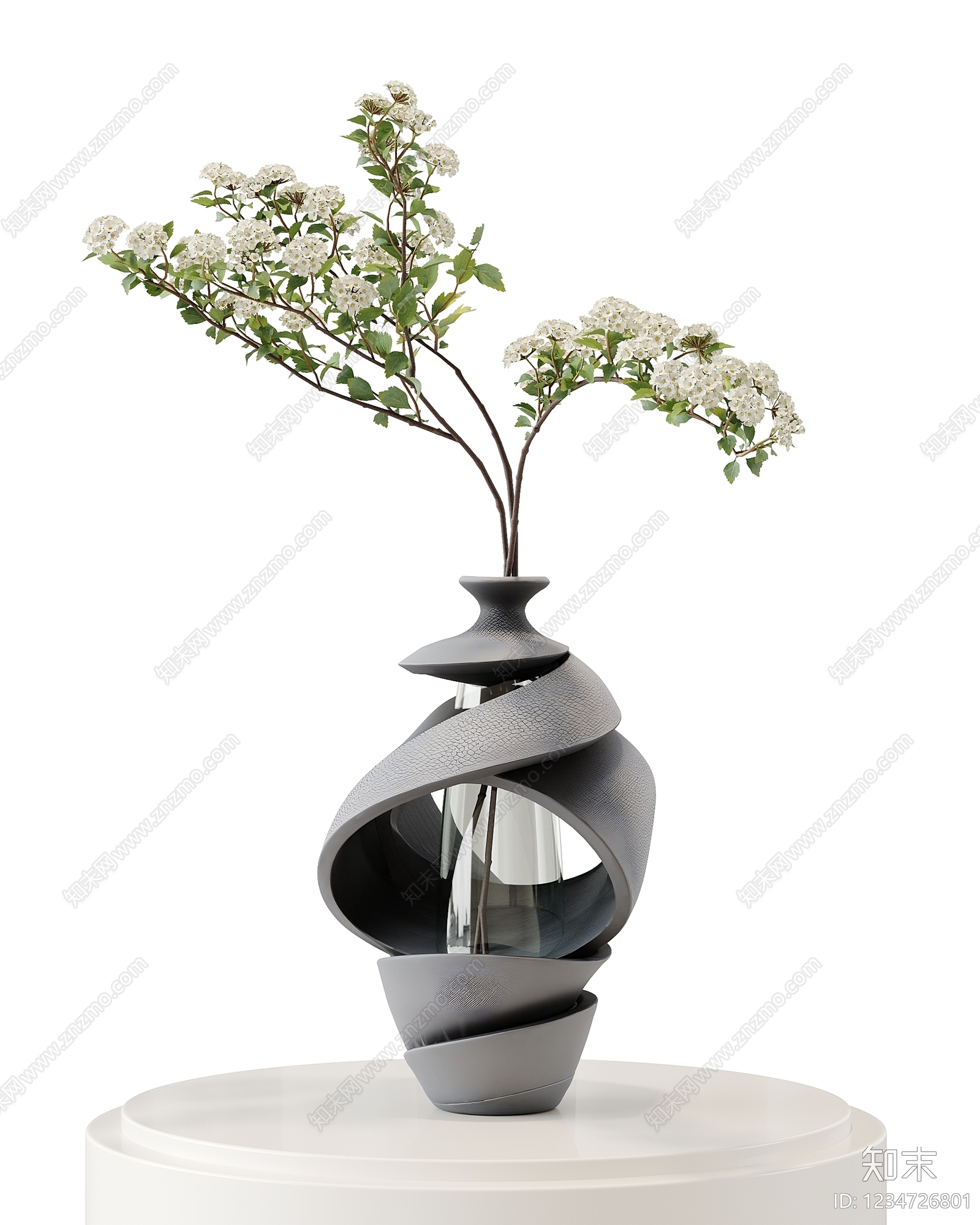 极简花艺SU模型下载【ID:1234726801】
