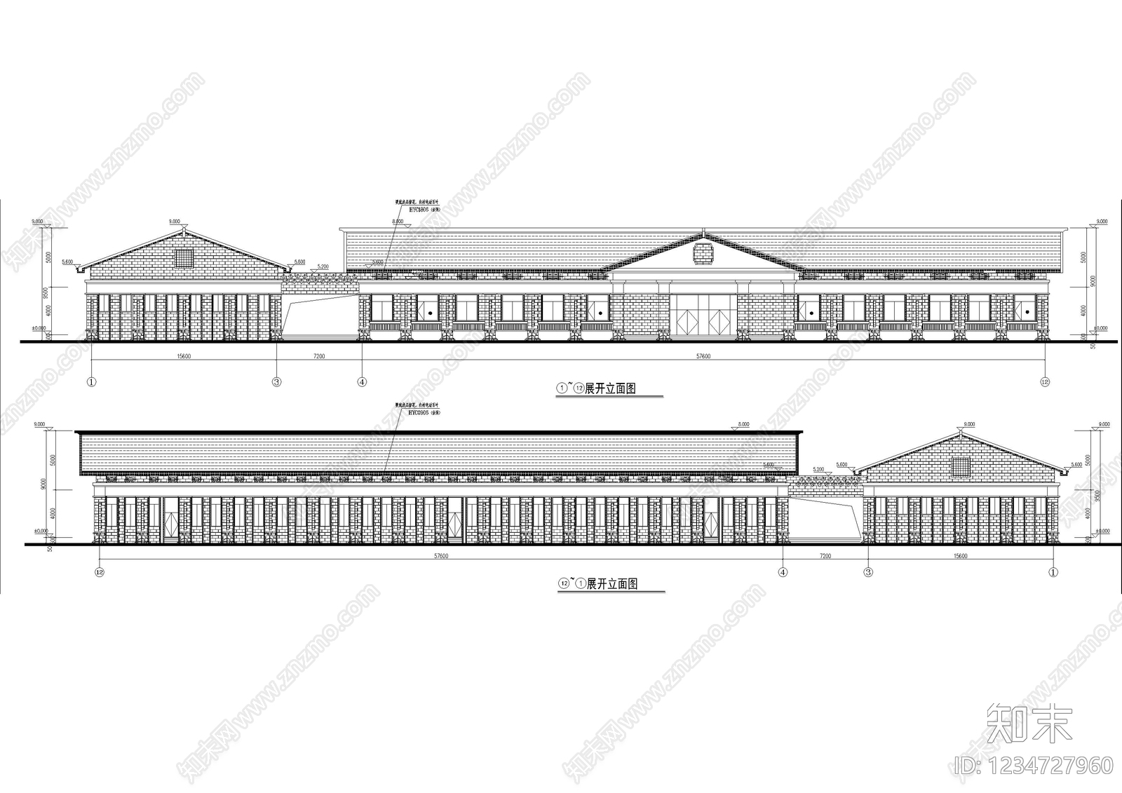 行政机构建筑cad施工图下载【ID:1234727960】