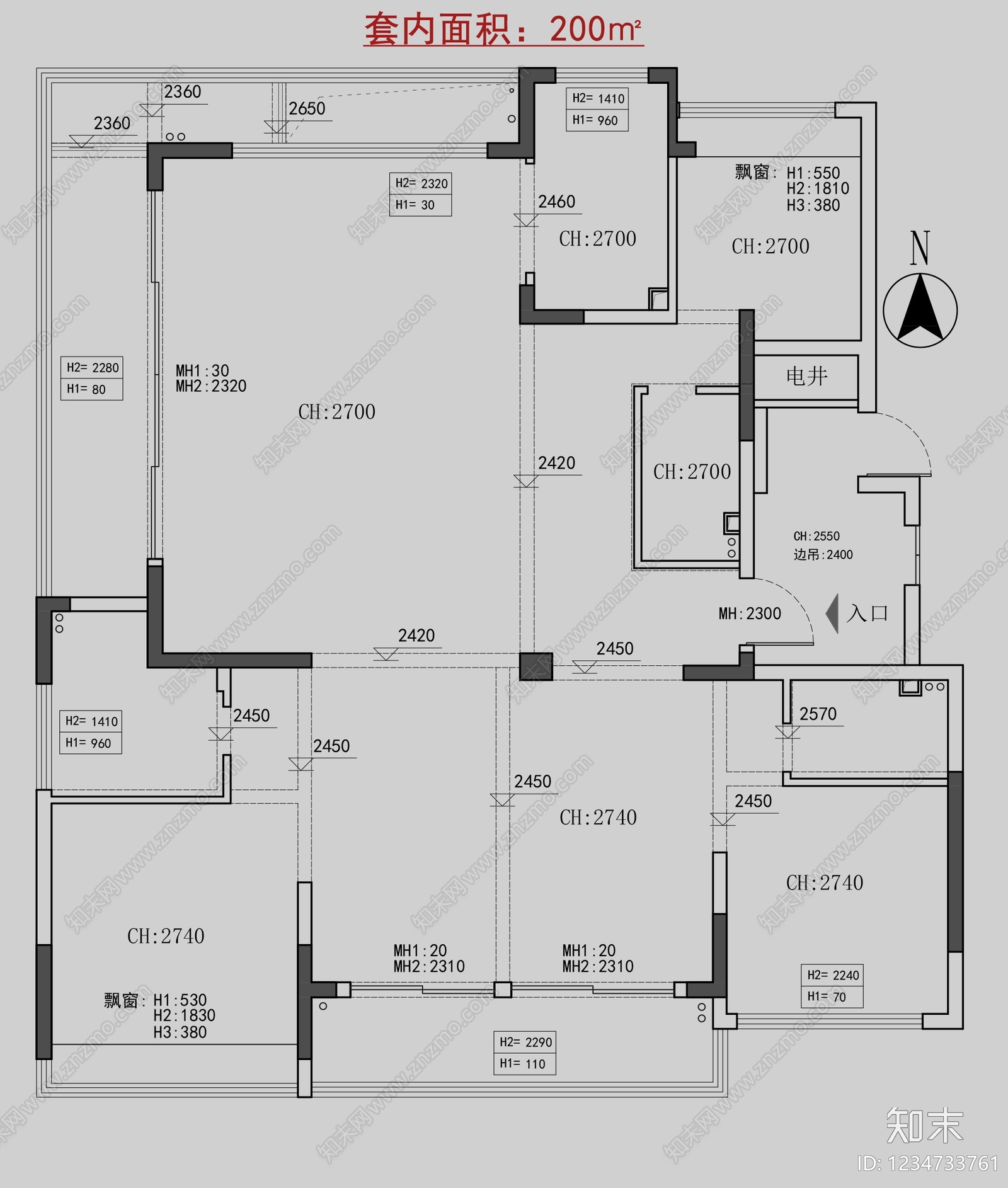 大平层cad施工图下载【ID:1234733761】