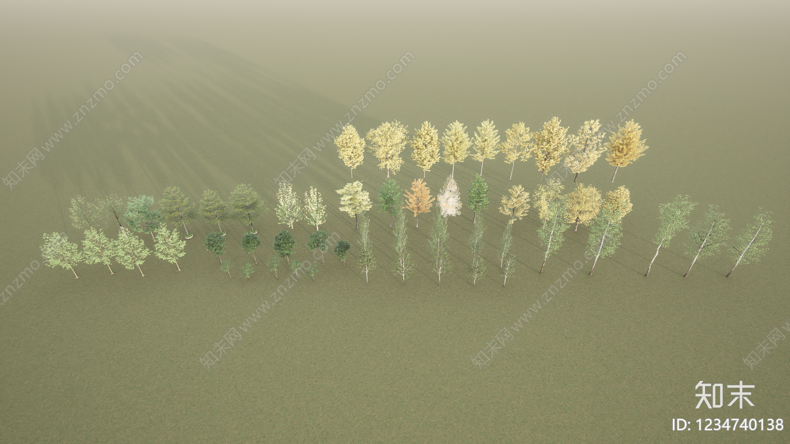 现代主义乔木SU模型下载【ID:1234740138】