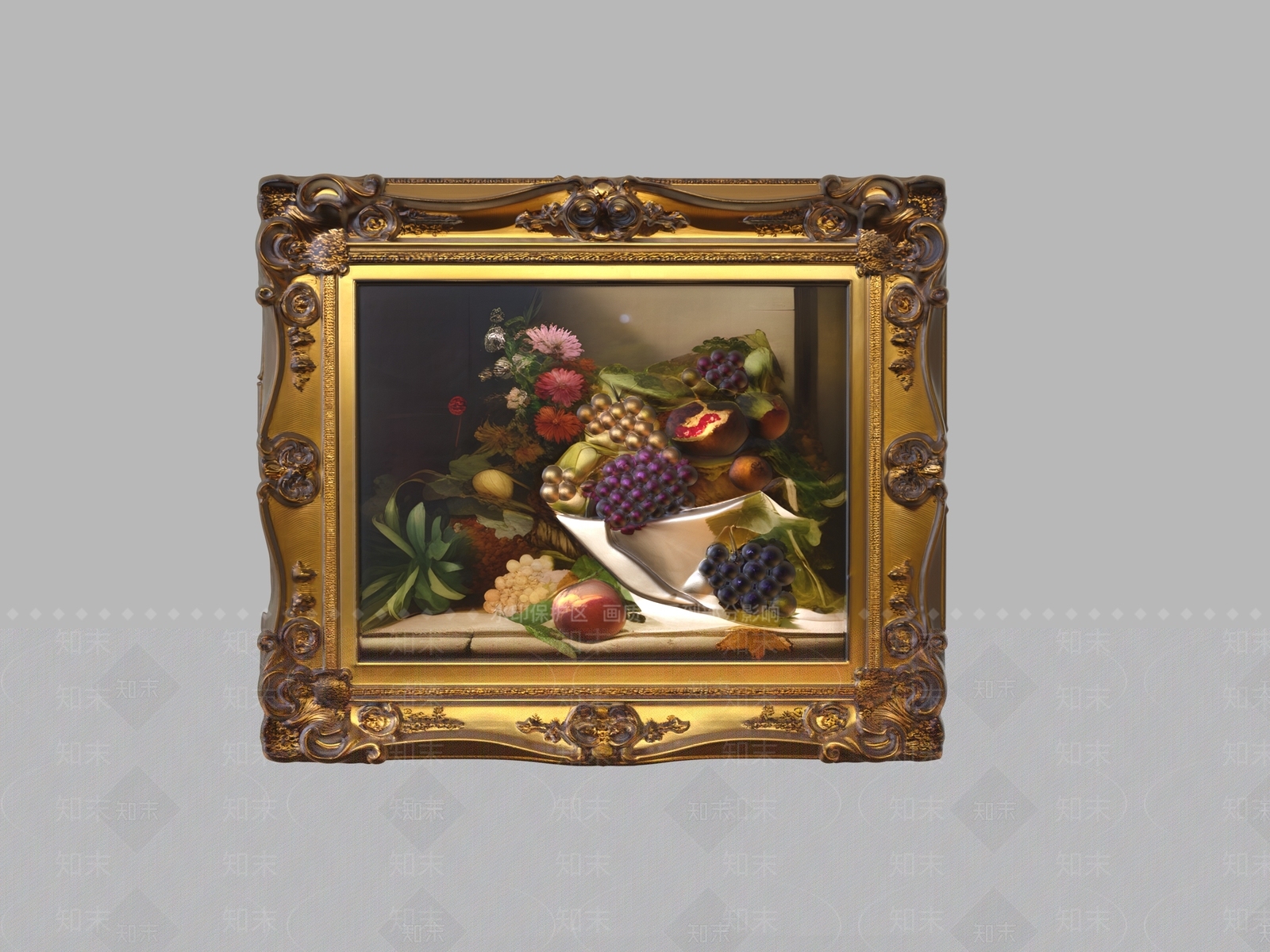 洛可可油画SU模型下载【ID:1234739367】