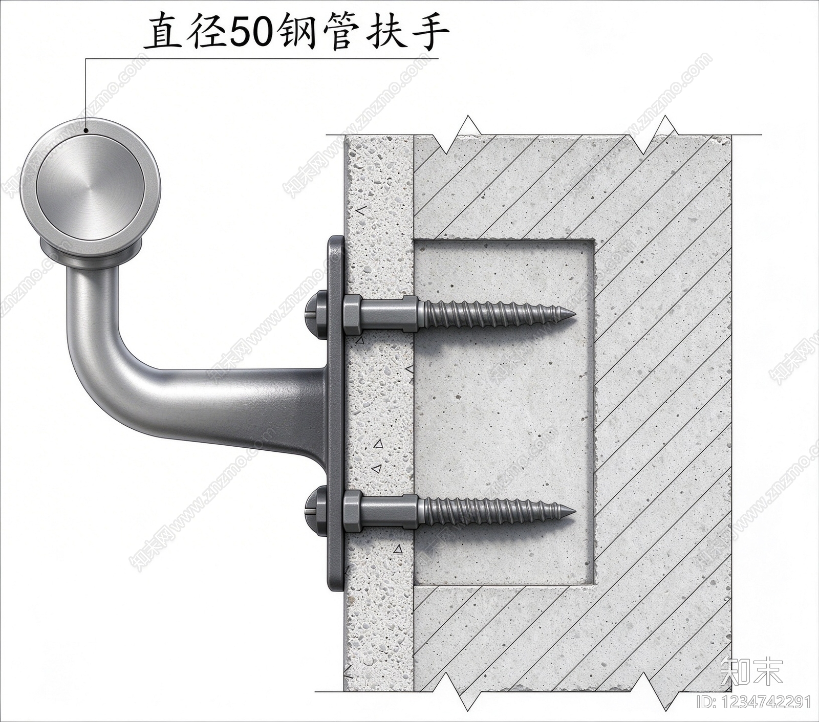 楼梯节点cad施工图下载【ID:1234742291】
