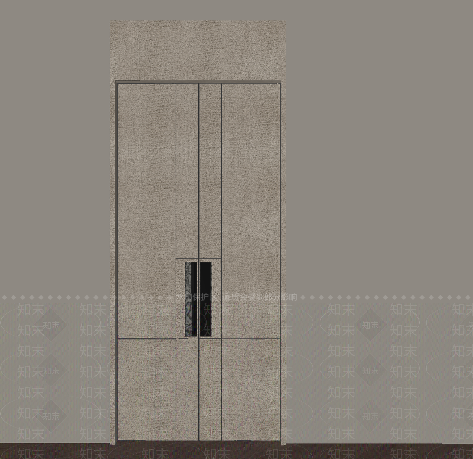 意式极简单开门3D模型下载【ID:1234742421】