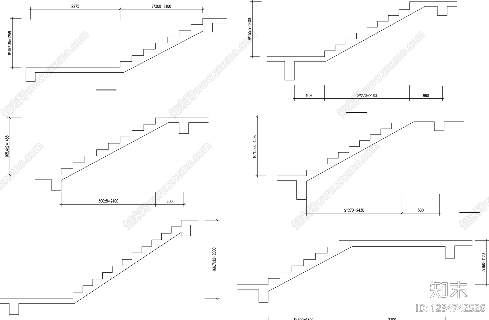 楼梯节点cad施工图下载【ID:1234742526】