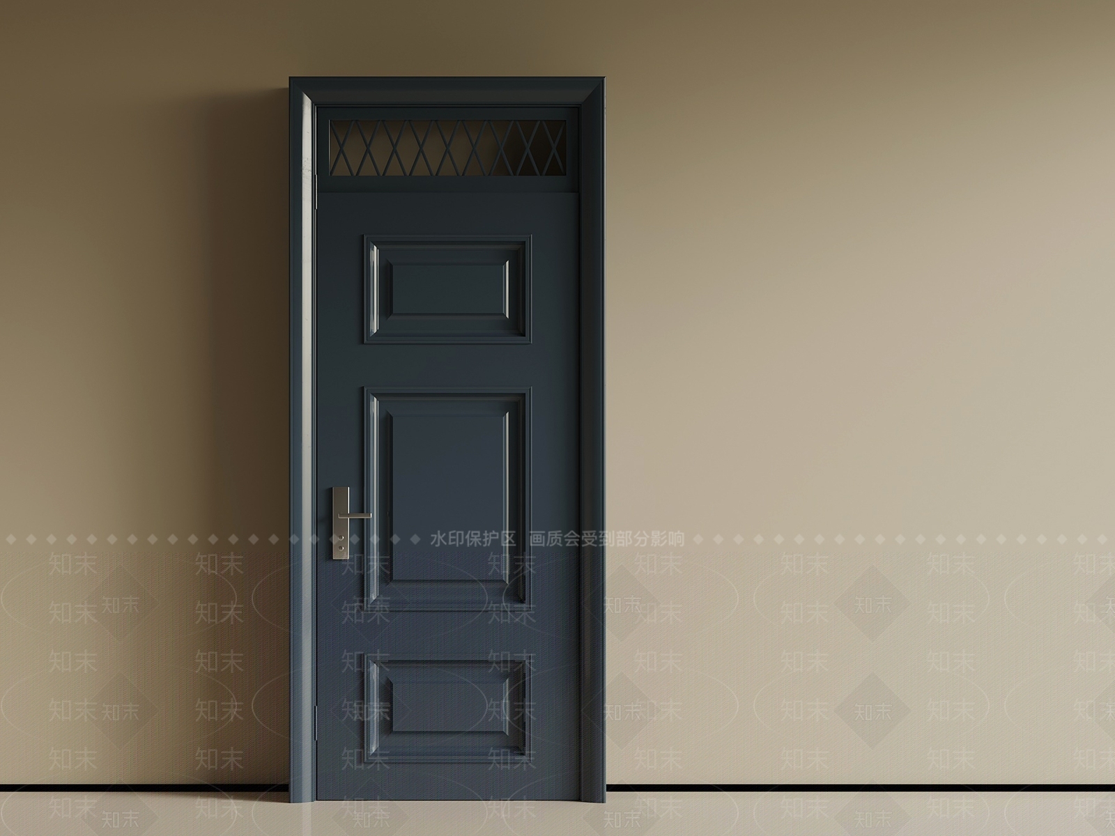 现代简约单开门3D模型下载【ID:1234742632】