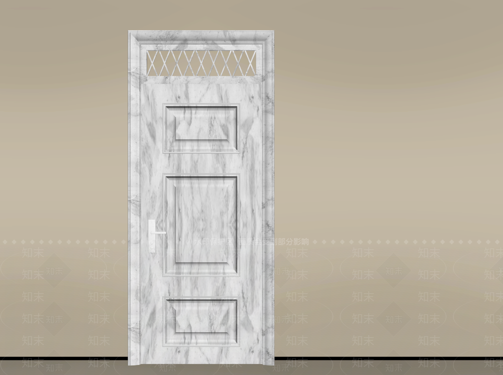 现代简约单开门3D模型下载【ID:1234742632】