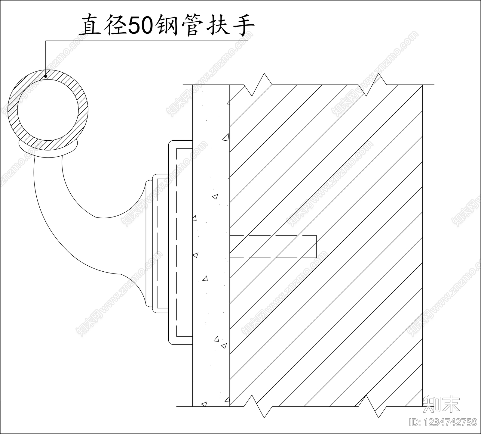 楼梯节点cad施工图下载【ID:1234742759】
