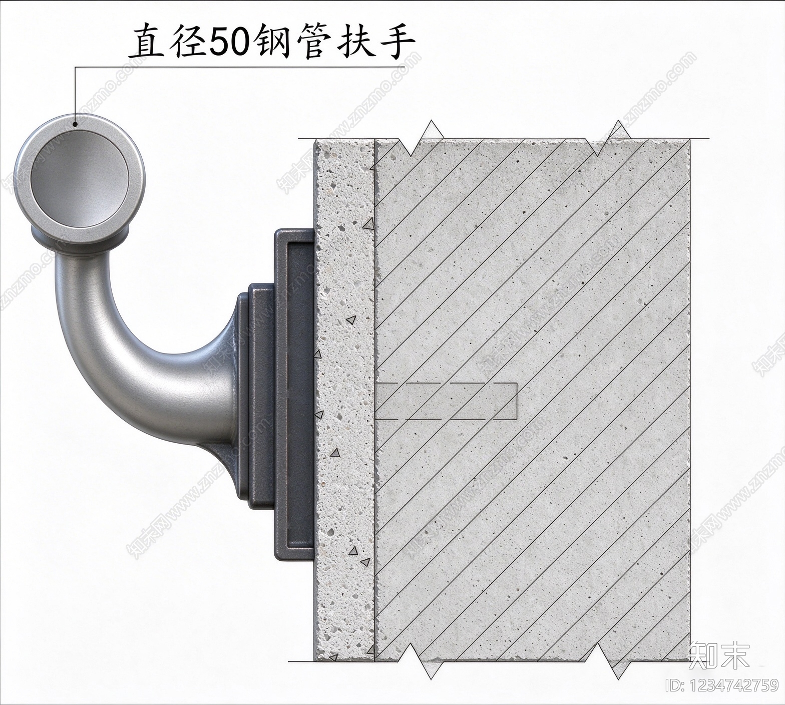 楼梯节点cad施工图下载【ID:1234742759】