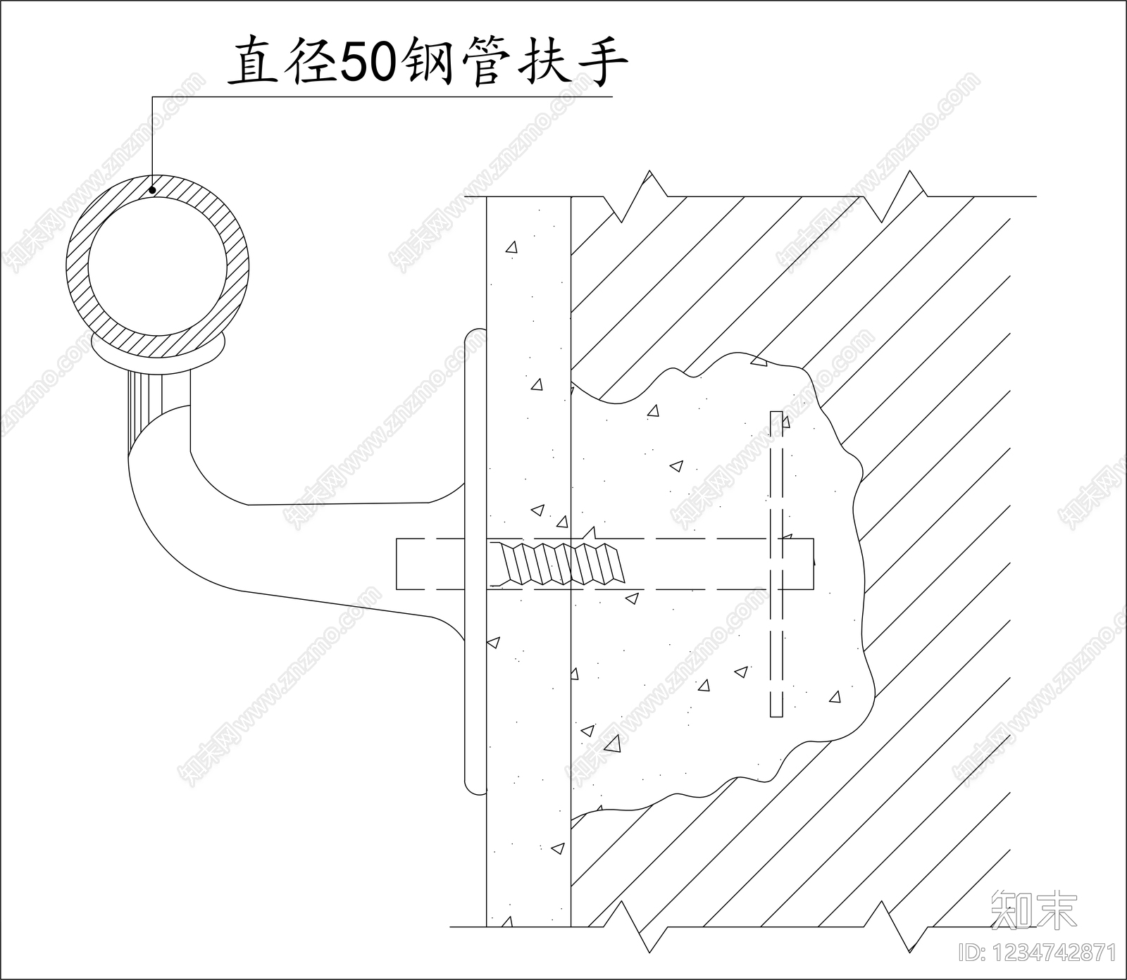 楼梯节点cad施工图下载【ID:1234742871】