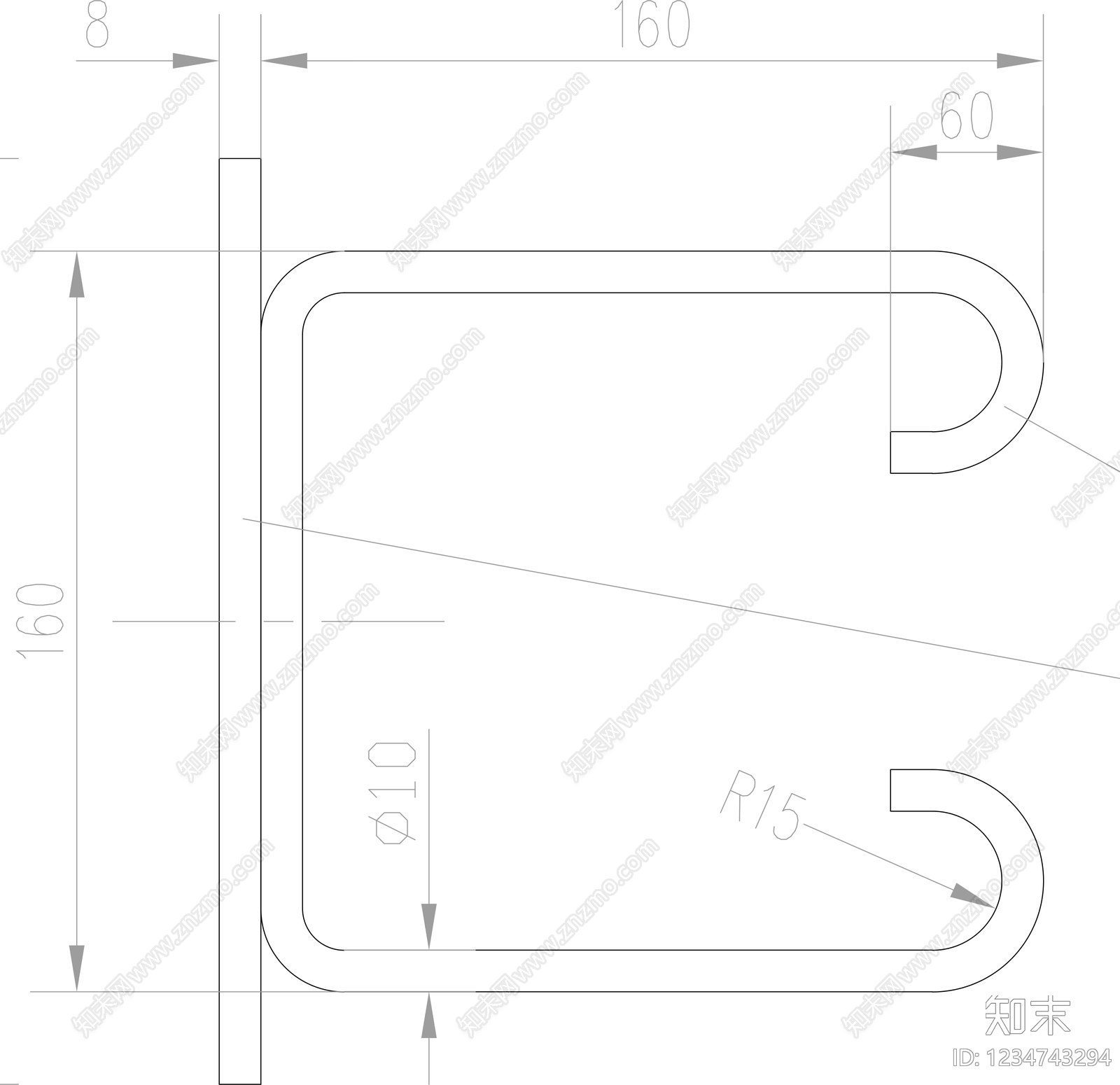 楼梯节点cad施工图下载【ID:1234743294】