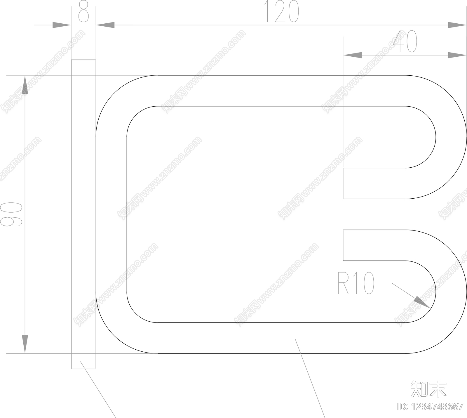 楼梯节点cad施工图下载【ID:1234743667】