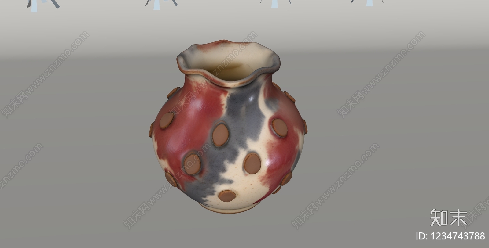 中式花瓶SU模型下载【ID:1234743788】