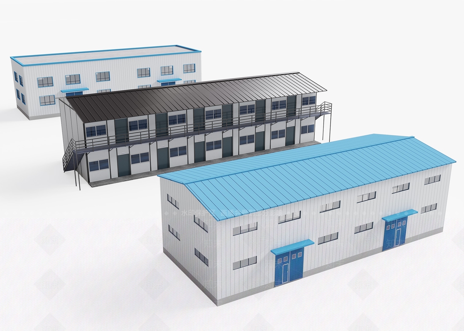工业风厂房3D模型下载【ID:1234745861】