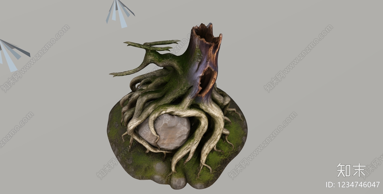 侘寂木头SU模型下载【ID:1234746047】