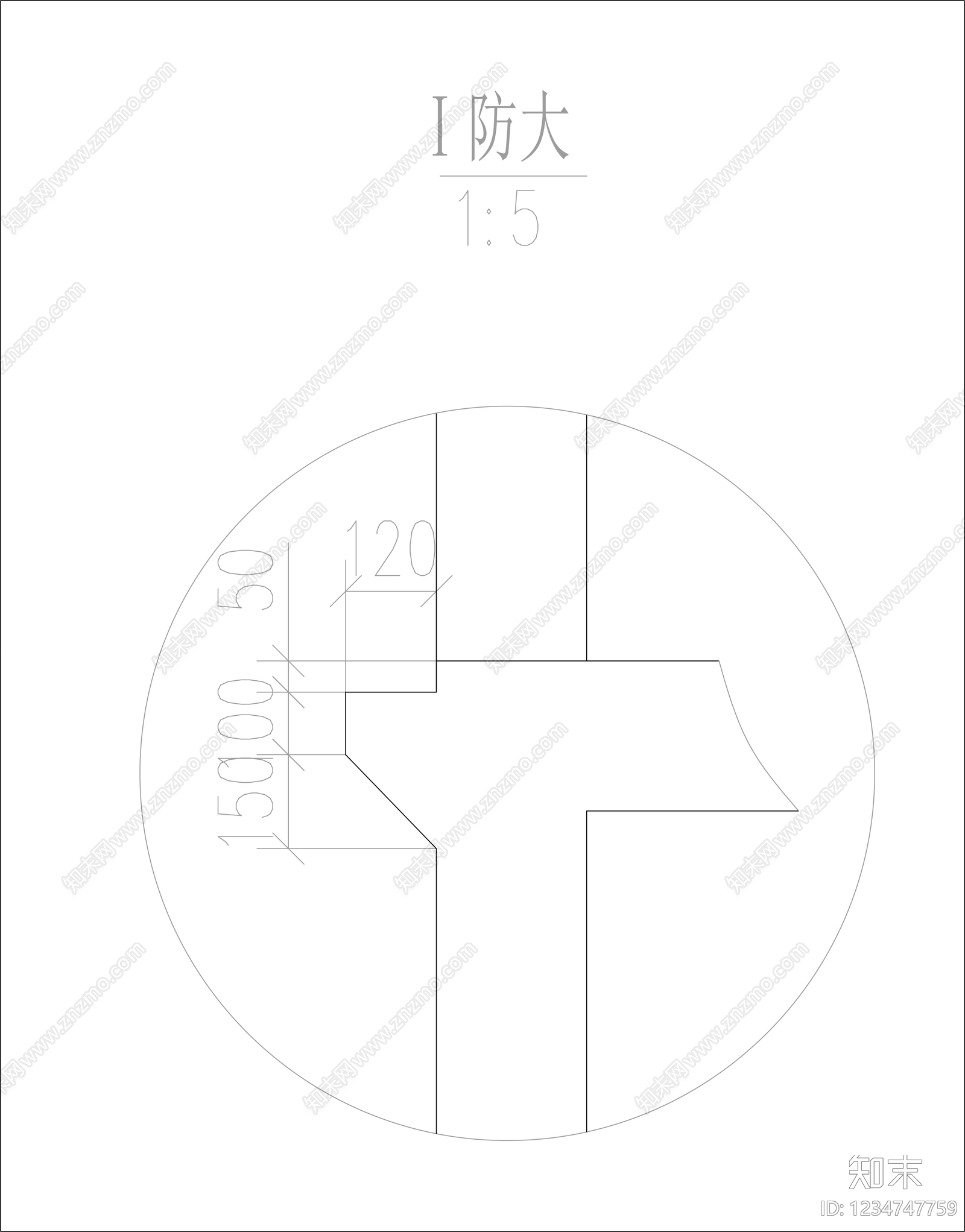 楼梯节点cad施工图下载【ID:1234747759】