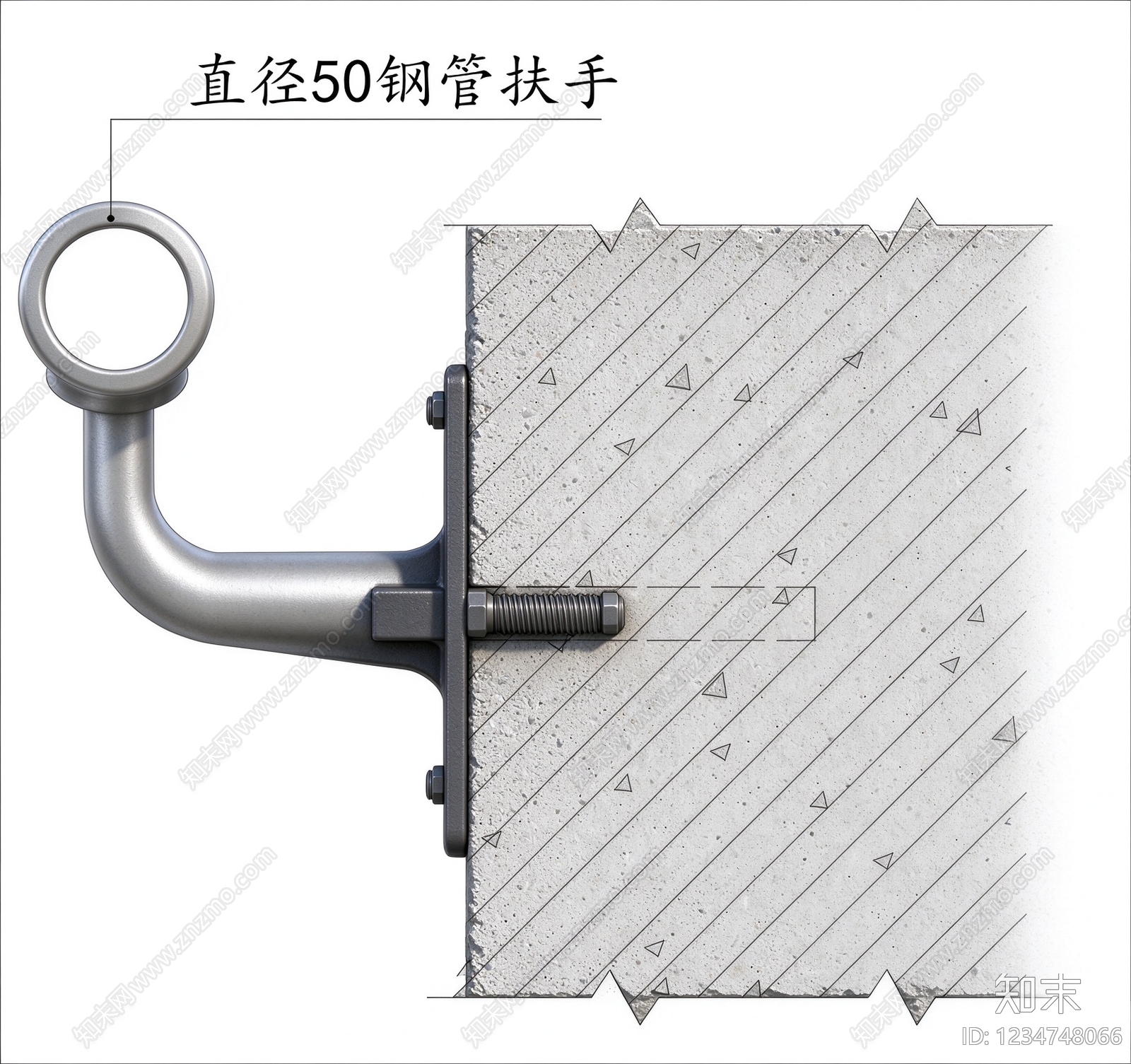 楼梯节点cad施工图下载【ID:1234748066】