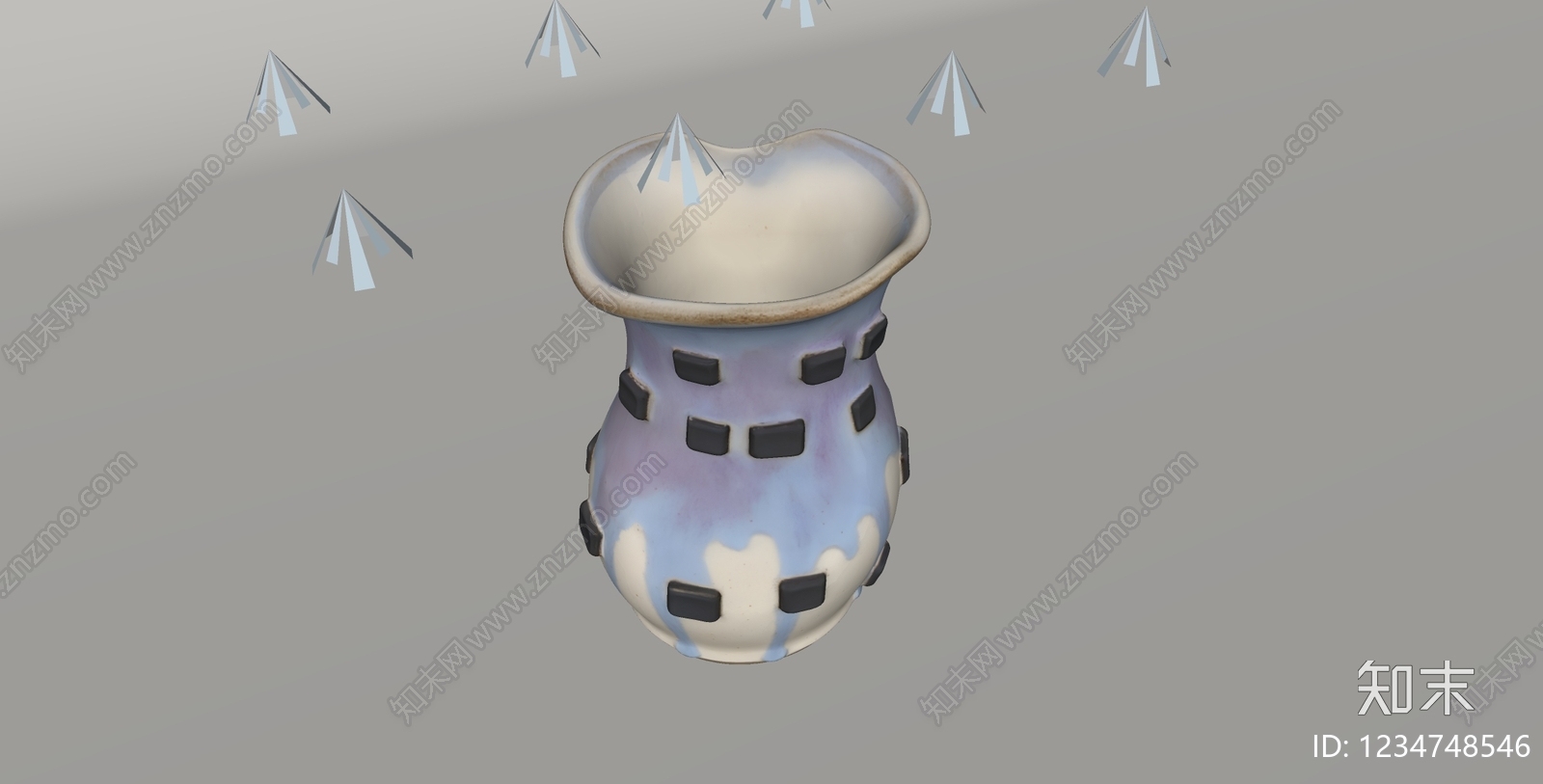 侘寂花瓶SU模型下载【ID:1234748546】