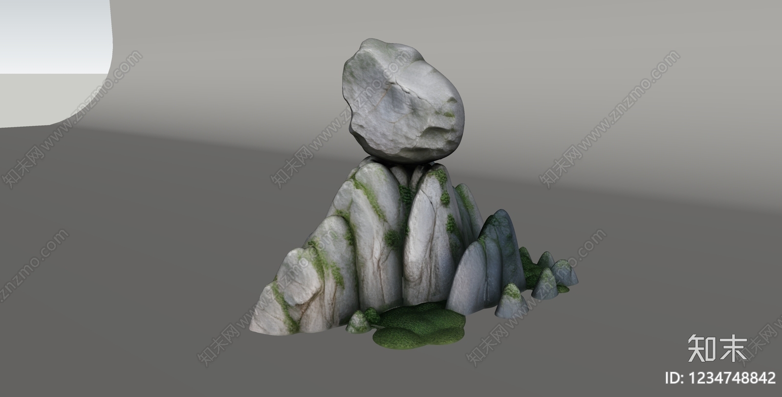 中式雕塑摆件SU模型下载【ID:1234748842】