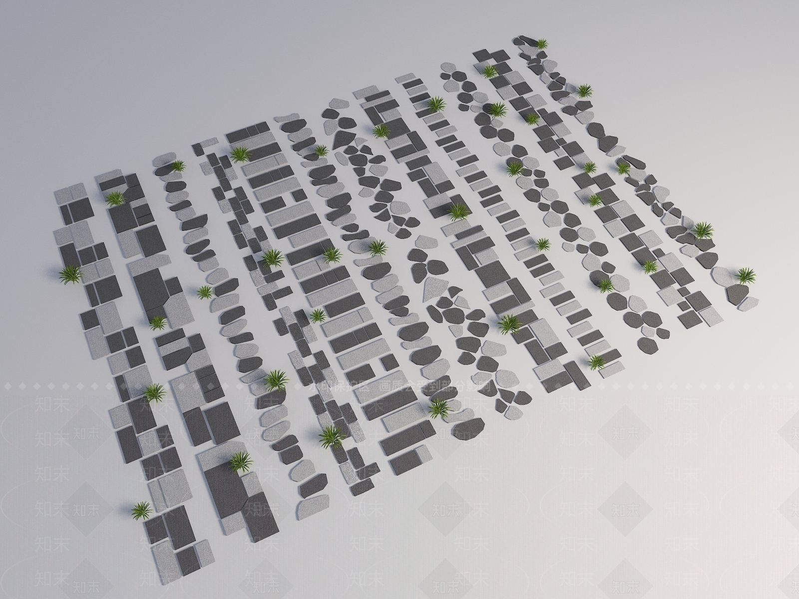 现代主义其他铺装3D模型下载【ID:1234748962】