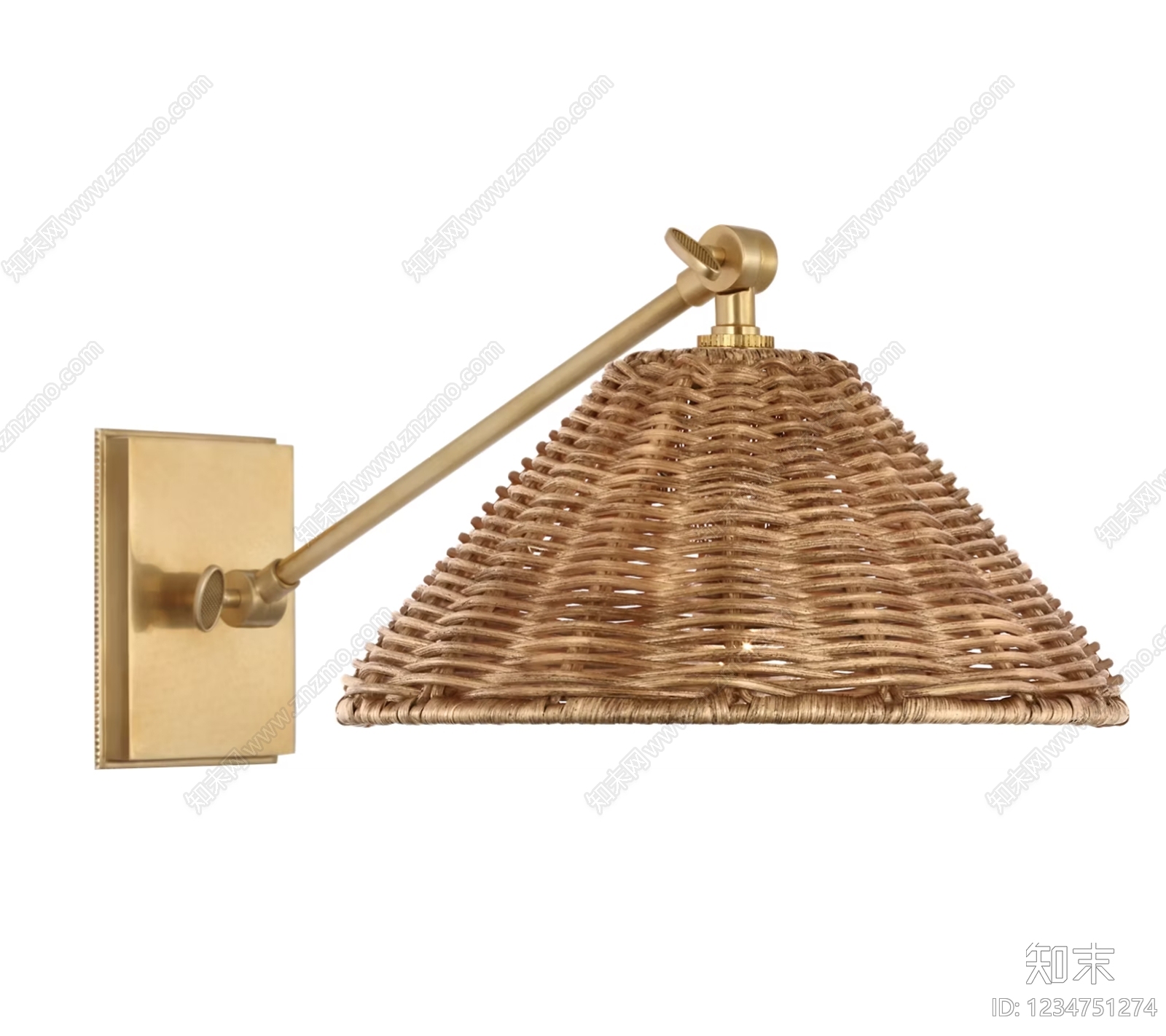 中古风墙面壁灯SU模型草图