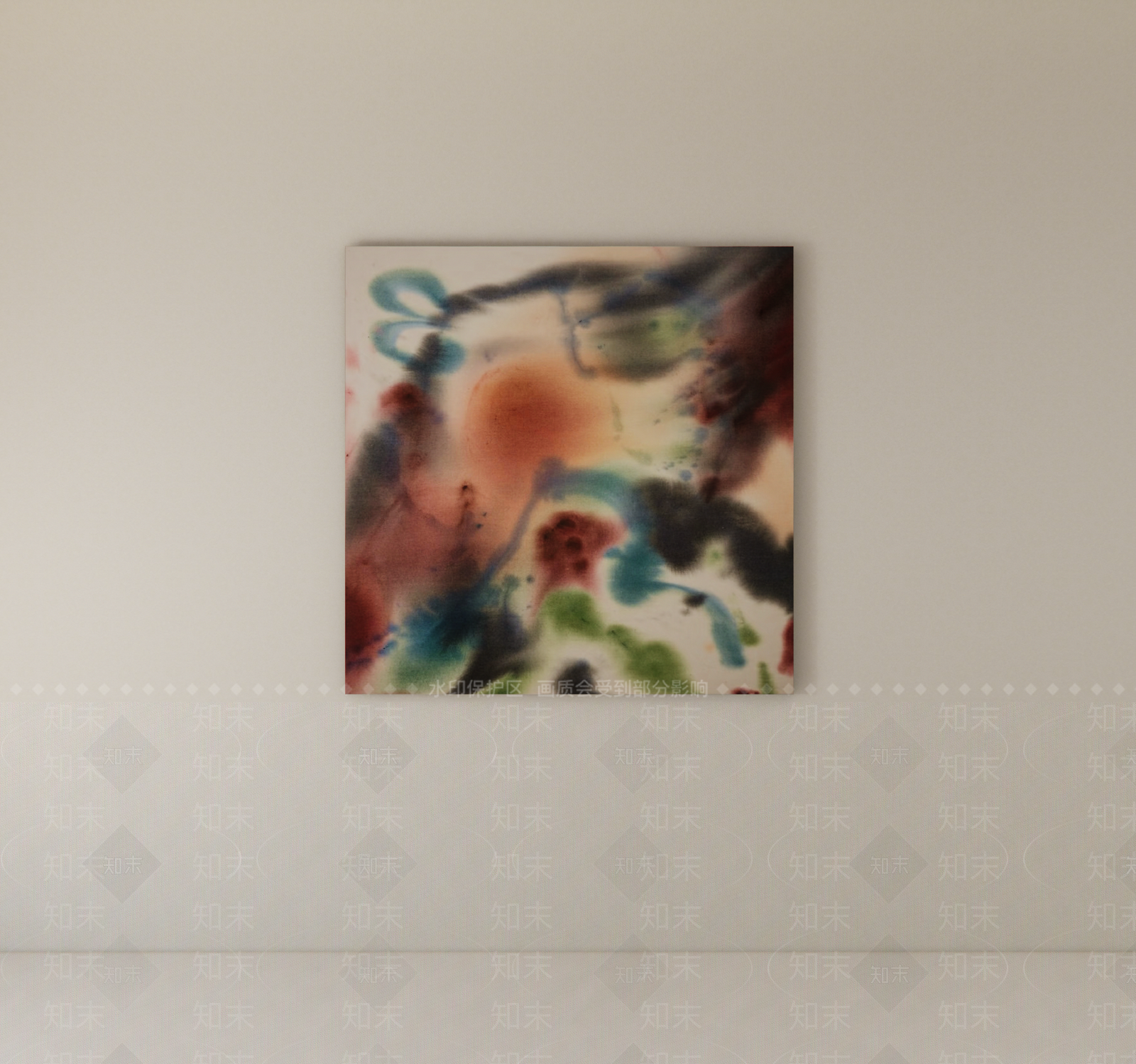 极简抽象画SU模型下载【ID:1234758264】