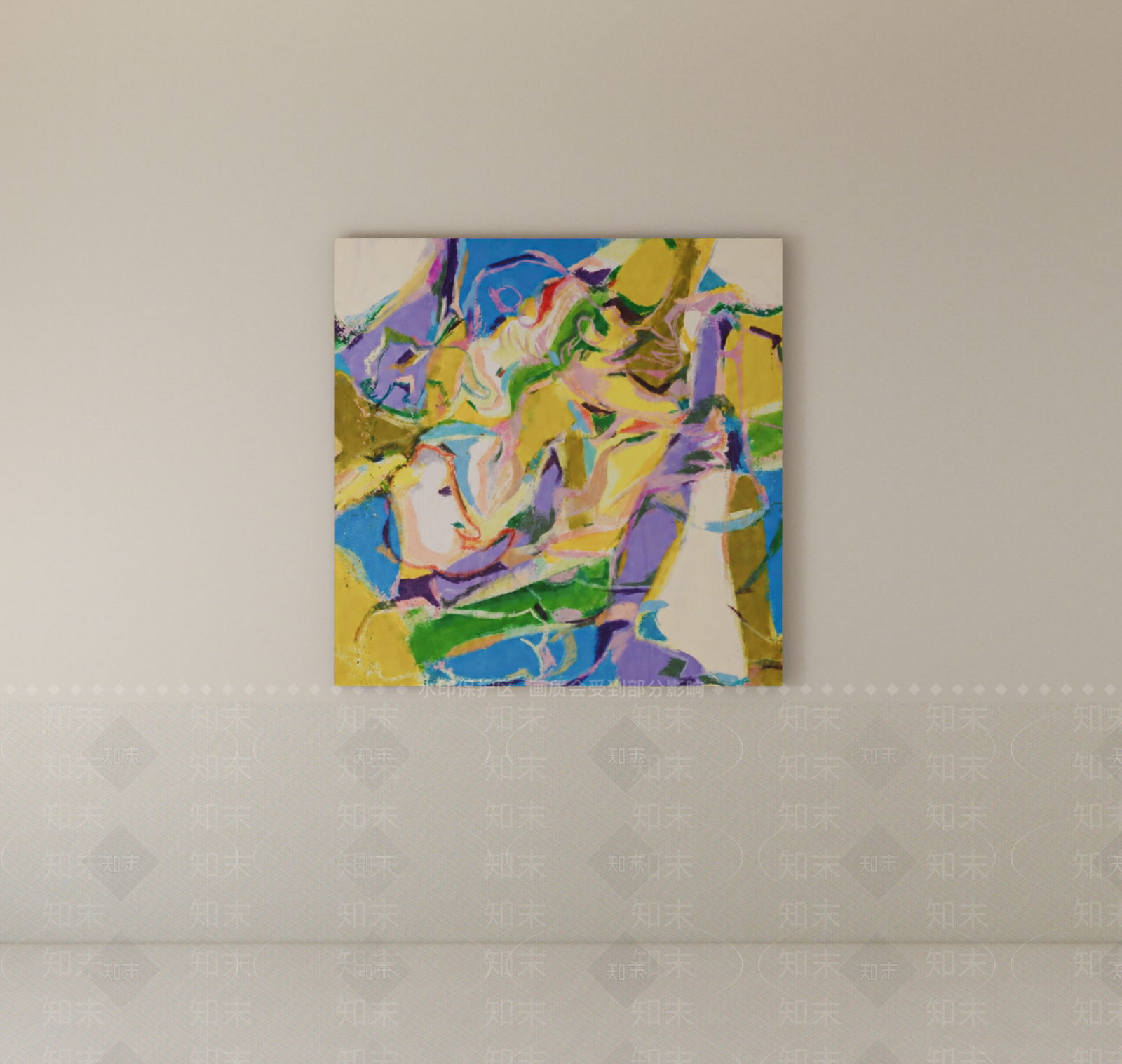 极简抽象画SU模型下载【ID:1234758658】