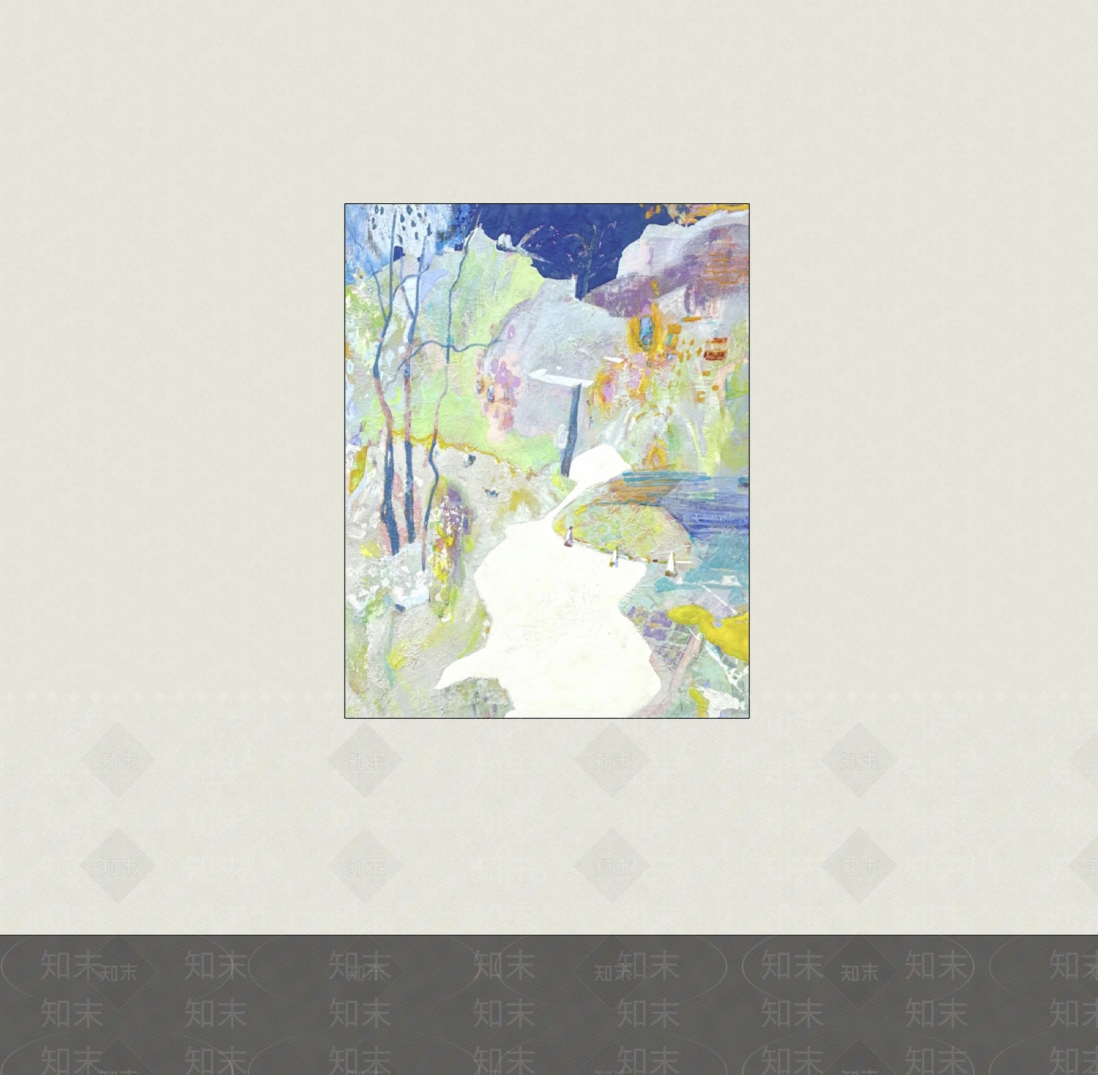 奶油风抽象画SU模型下载【ID:1234759886】