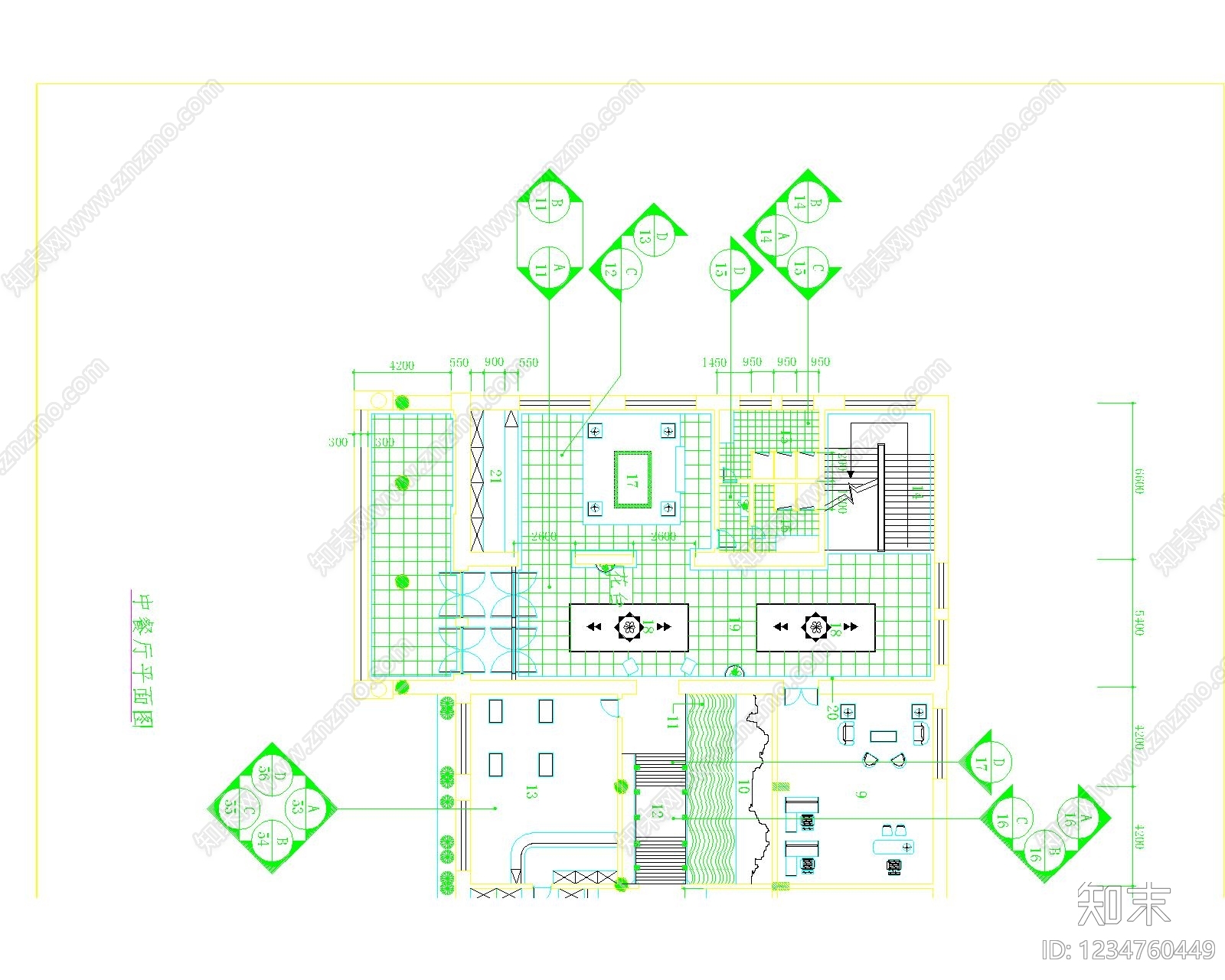 家装图库cad施工图下载【ID:1234760449】