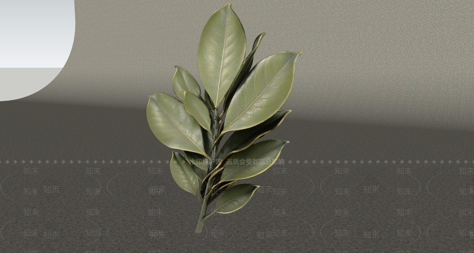 极简灌木SU模型下载【ID:1234767842】