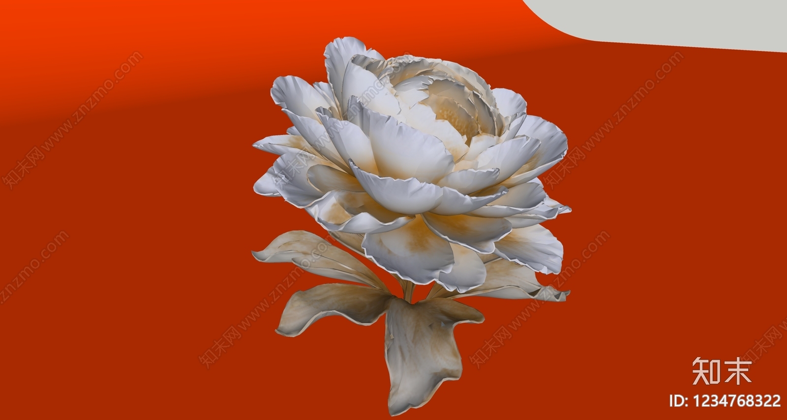 新中式花草SU模型下载【ID:1234768322】