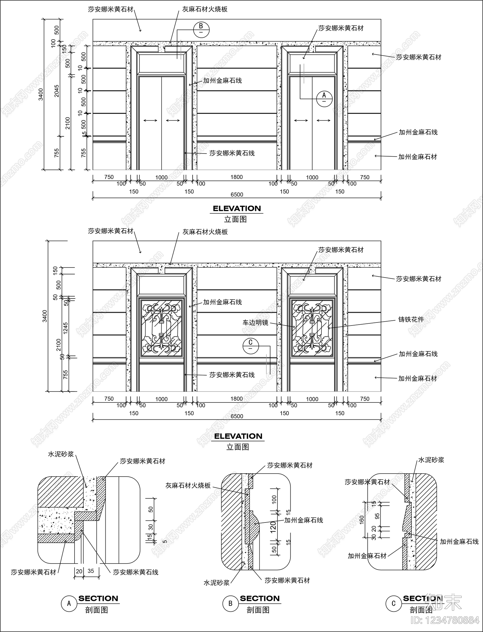 楼梯节点CAD图纸