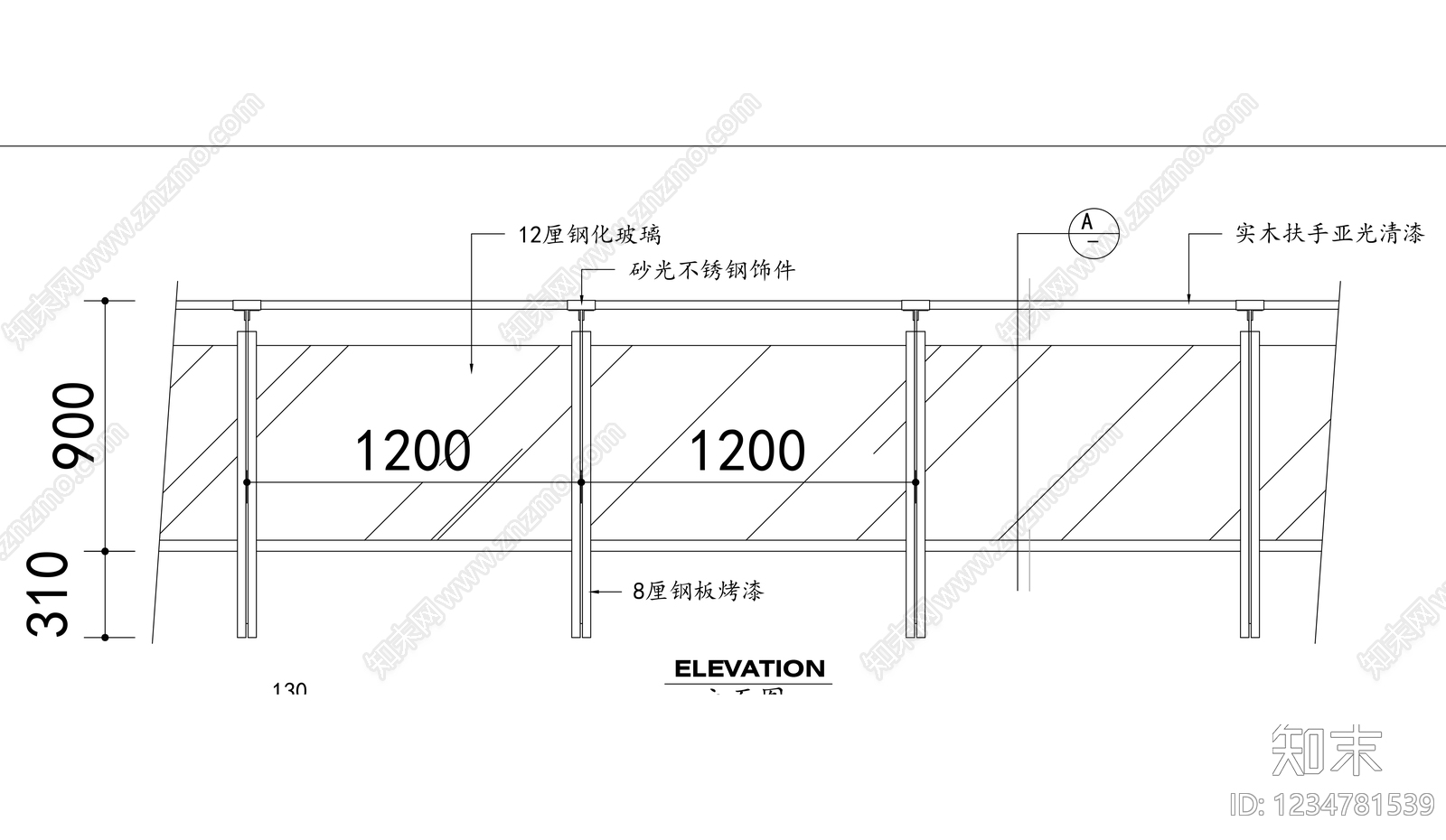 楼梯节点cad施工图下载【ID:1234781539】