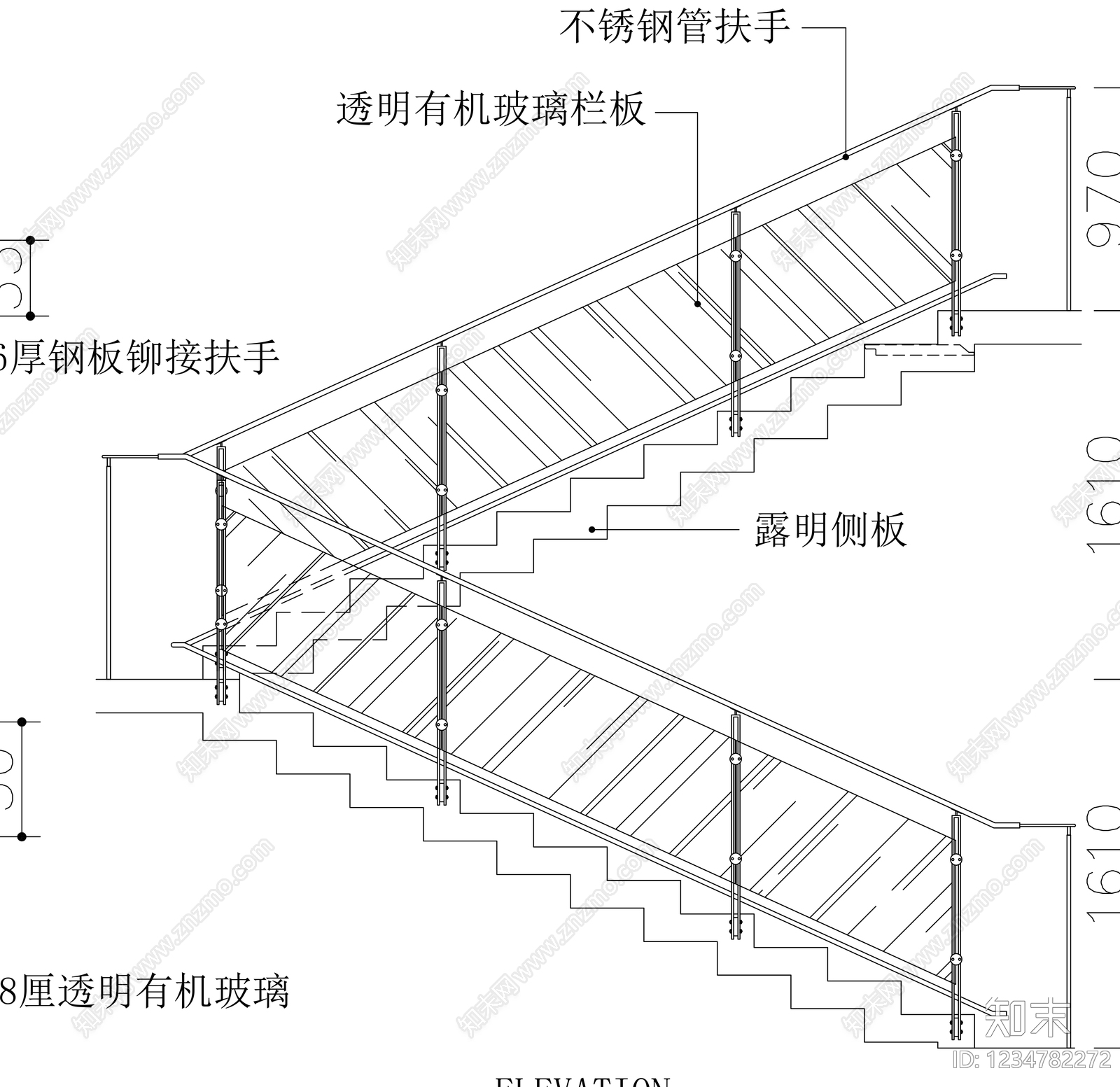 楼梯节点cad施工图下载【ID:1234782272】