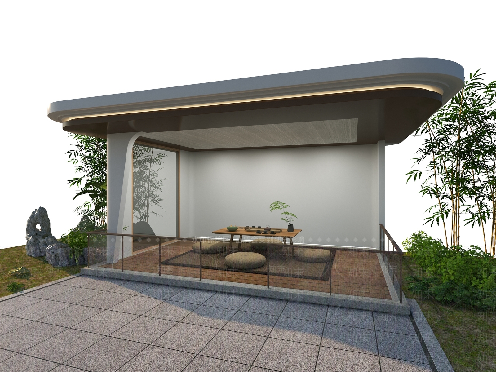 新中式景观亭3D模型下载【ID:1234785434】