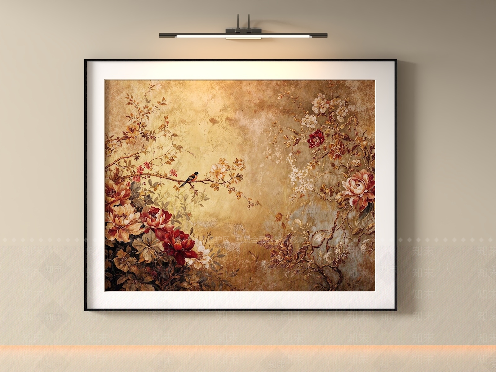 新中式儿童挂画SU模型下载【ID:1234790491】