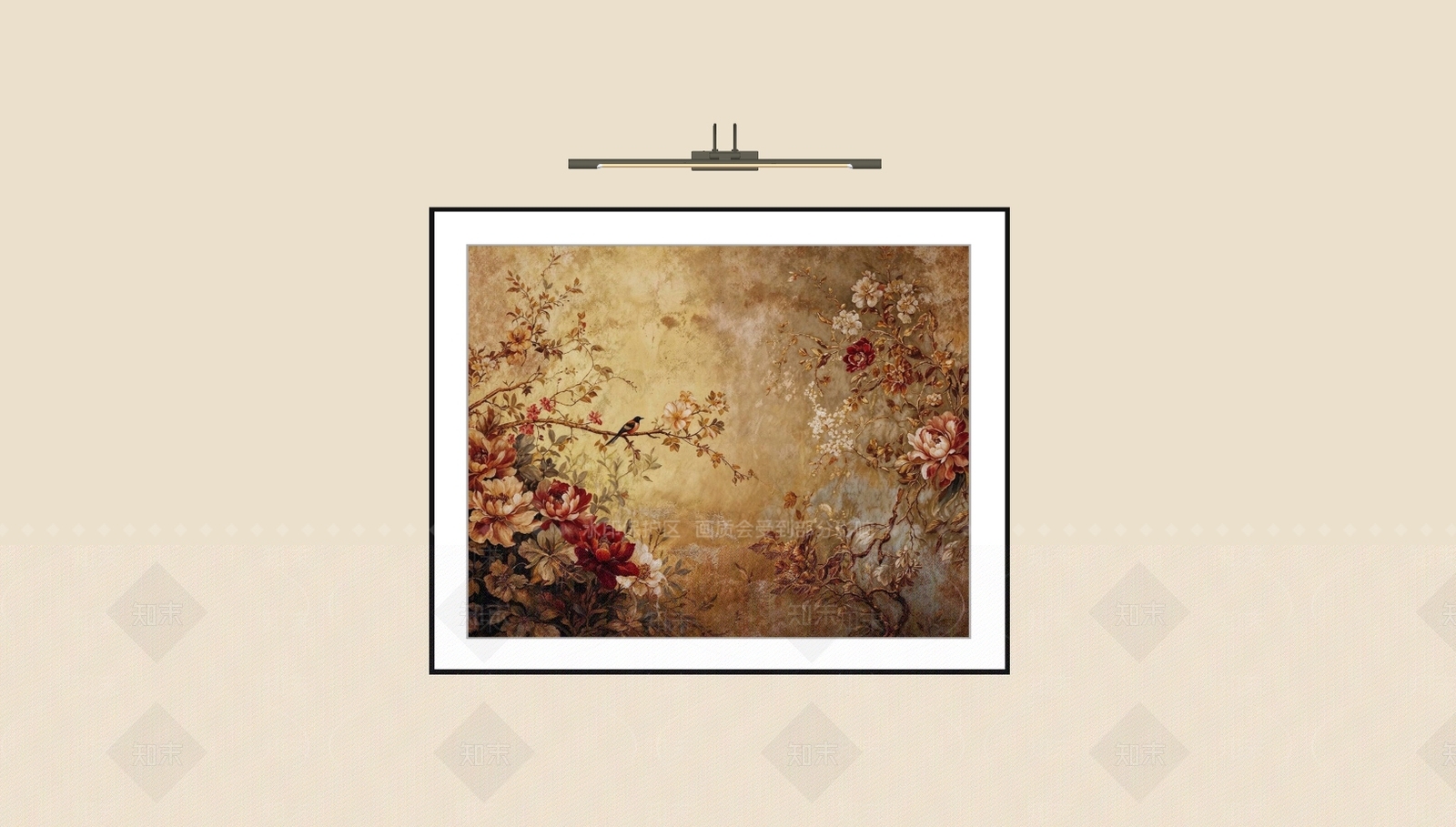 新中式儿童挂画SU模型下载【ID:1234790491】