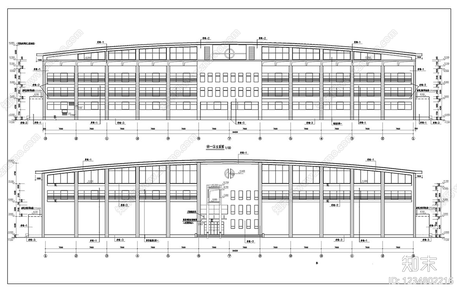 体育馆建筑CAD图纸