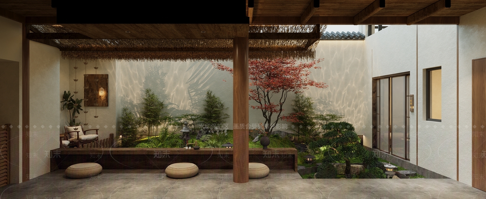 日式庭院3D模型下载【ID:1234798501】